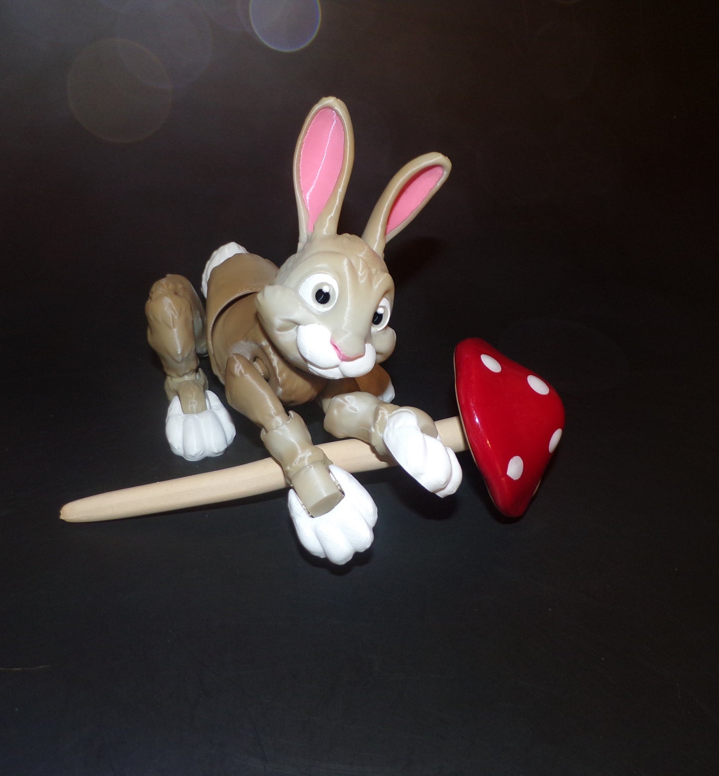 Rabbit: 3D Printed Articulated - Wonderland 3D Printing 