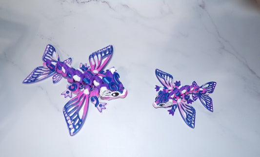 Tiny Butterfly Dragon 3D Printed Articulated Figurine