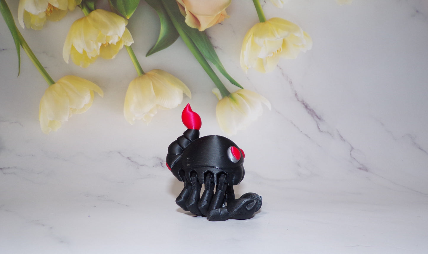 Bee, Ladybug, Bat, Spider, Chameleon or Scorpion Articulated 3d Printed Pufflings, Perfect for Parties and Goodie Bags