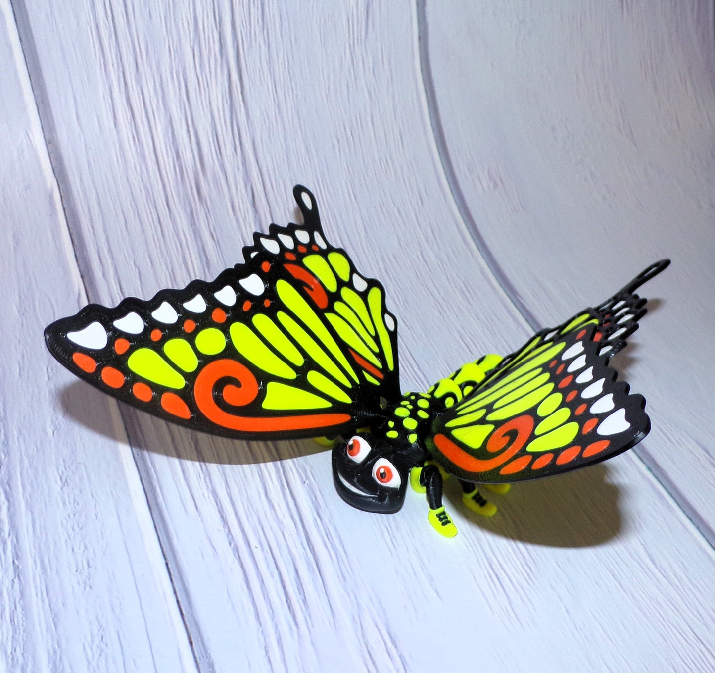 Butterfly:3D Printed, Fully Articulated Butterfly - Wonderland 3D Printing 