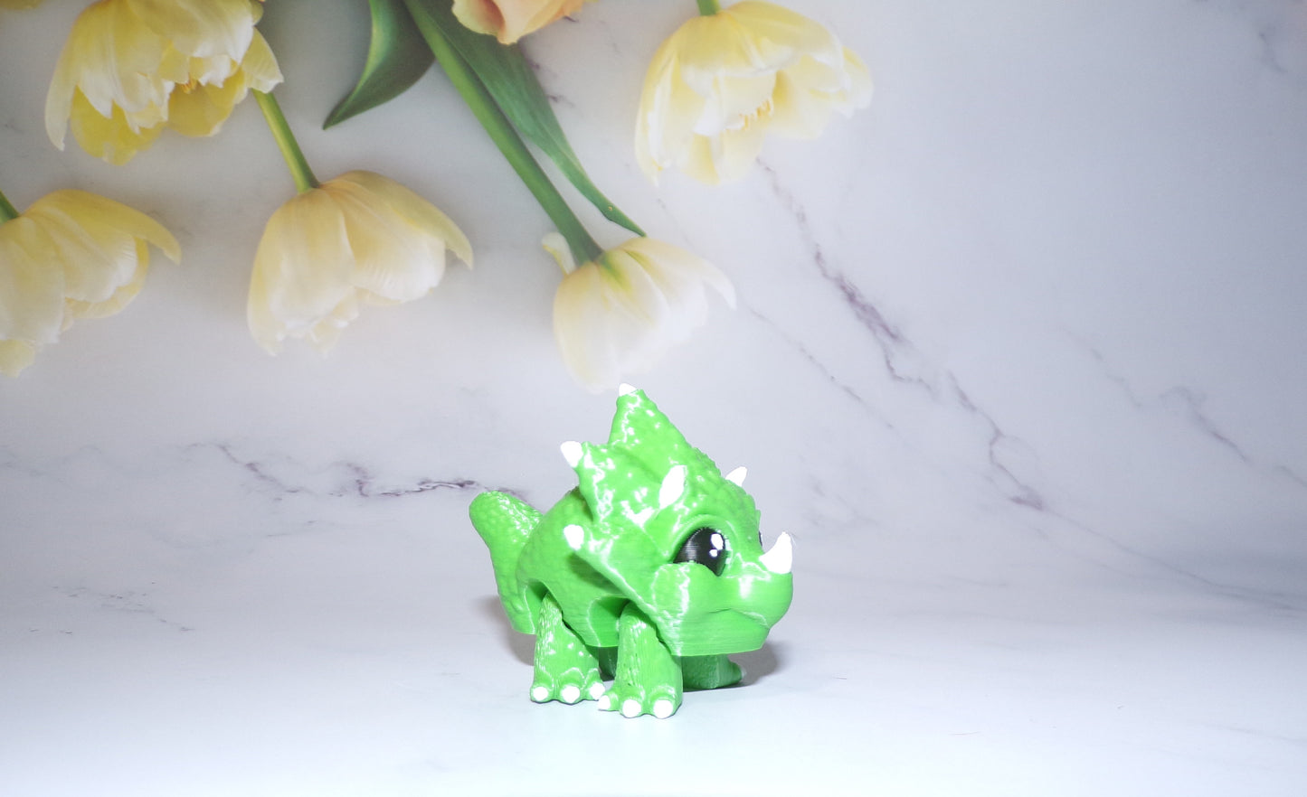 T-rex, triceratops or Dragon Articulated 3d Printed Pufflings, Perfect for Parties and Goodie Bags