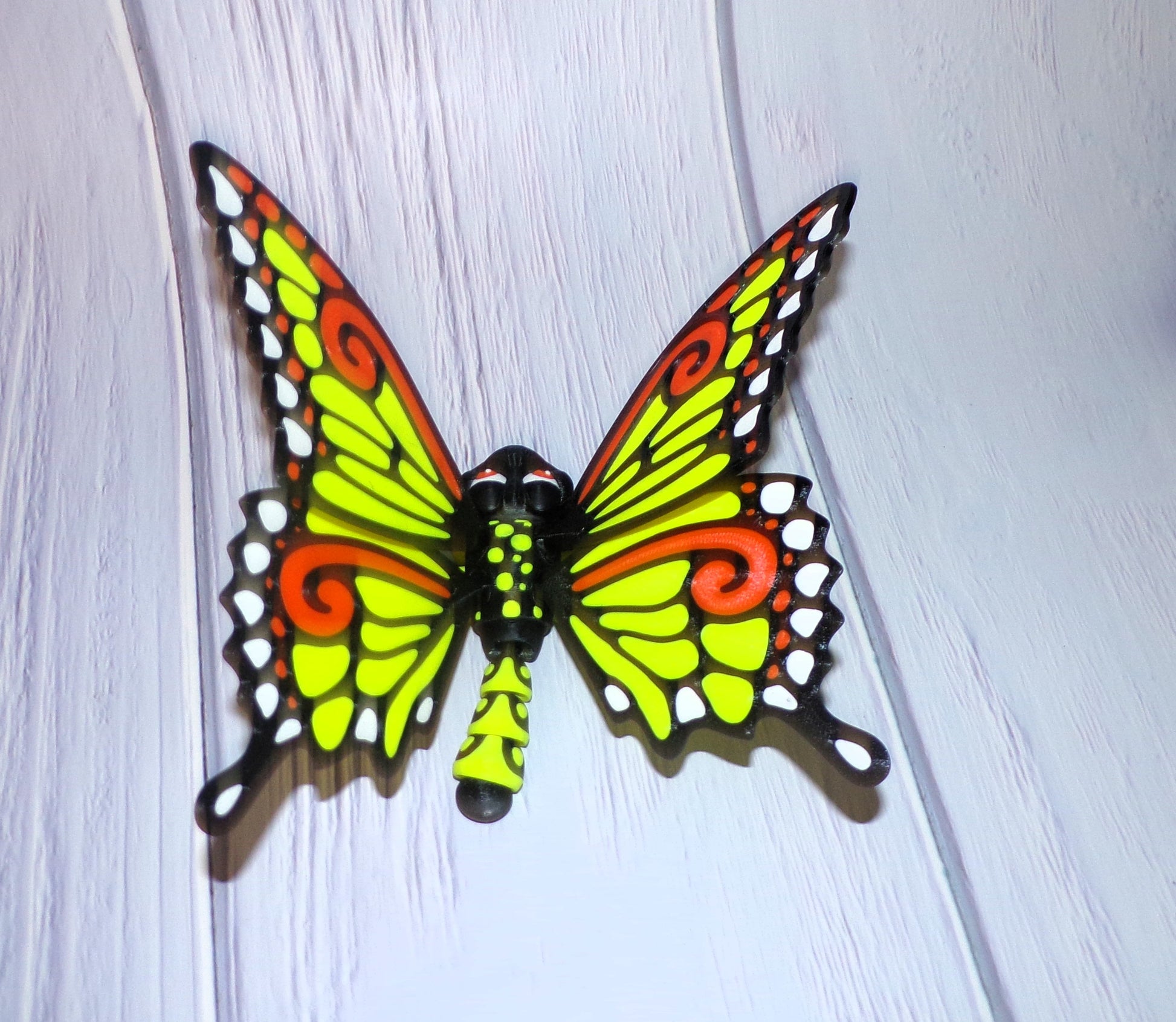 Butterfly:3D Printed, Fully Articulated Butterfly - Wonderland 3D Printing 