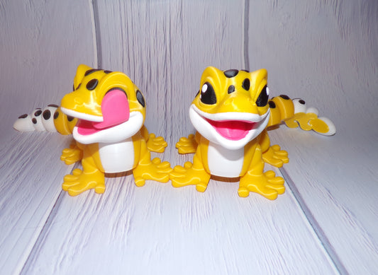 Leo Gecko: 3D Printed Articulated Gecko - Wonderland 3D Printing 