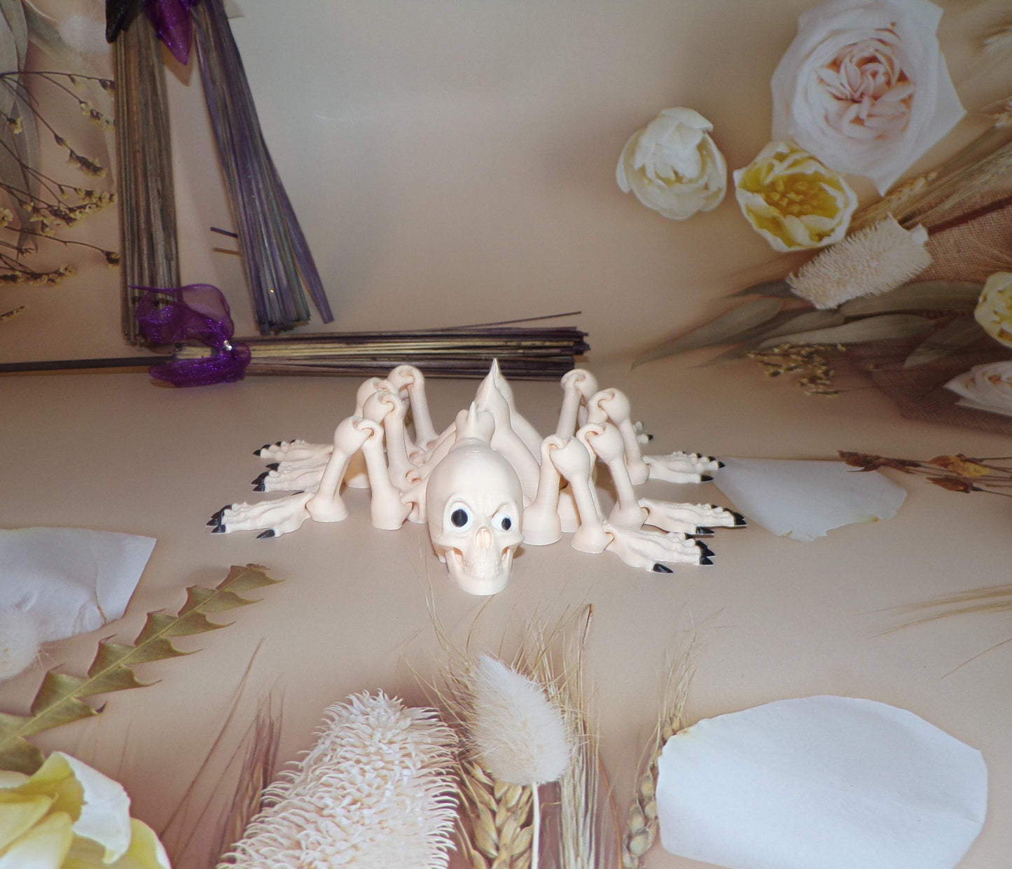 Creepy Spider:3D Printed Fully Articulated Creepy Spider - Wonderland 3D Printing 