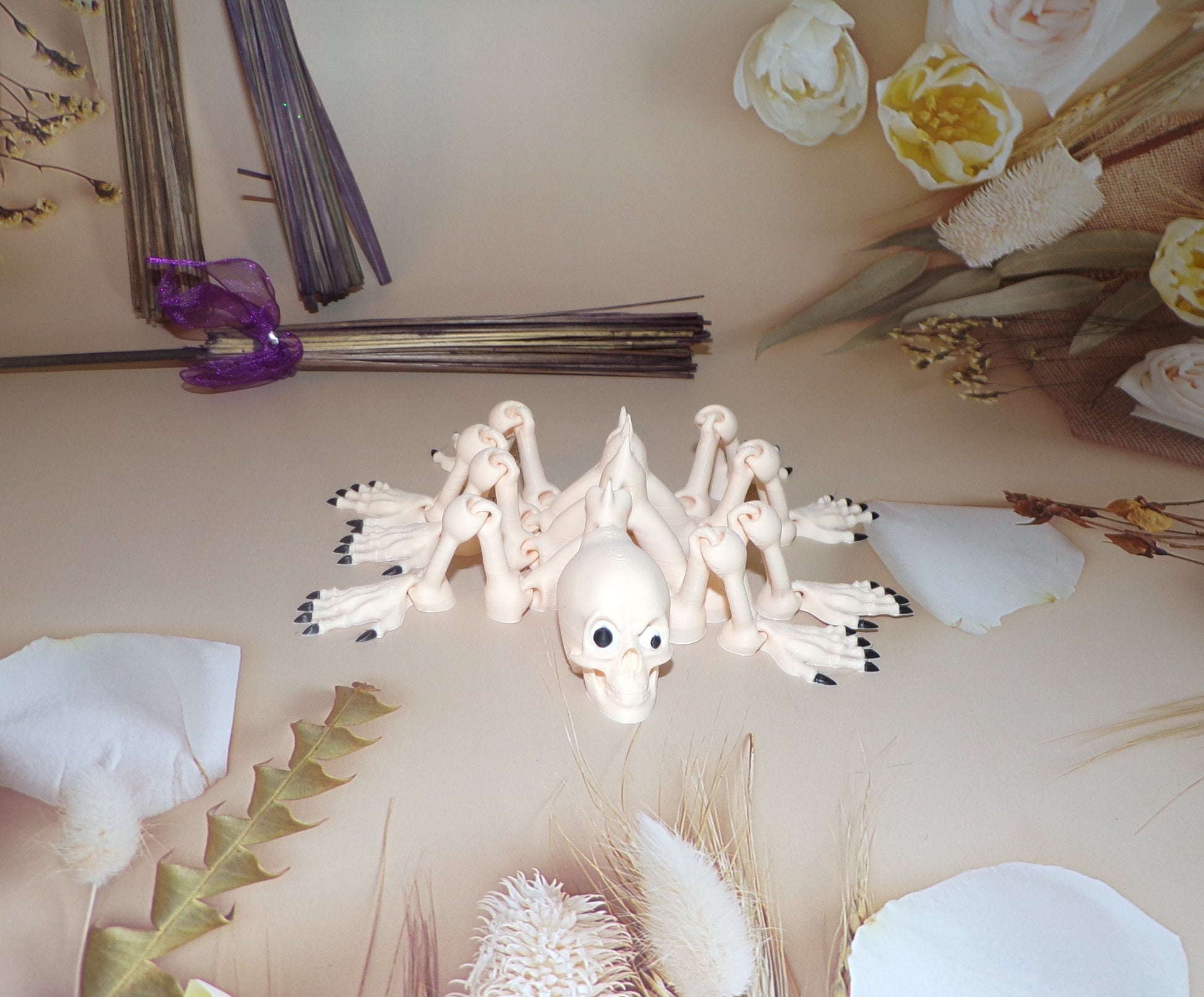 Creepy Spider:3D Printed Fully Articulated Creepy Spider - Wonderland 3D Printing 