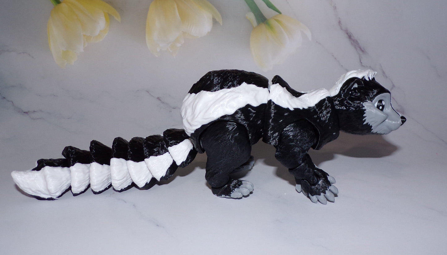 Skunk 3D Printed Articulated Figurine Fidget Toy