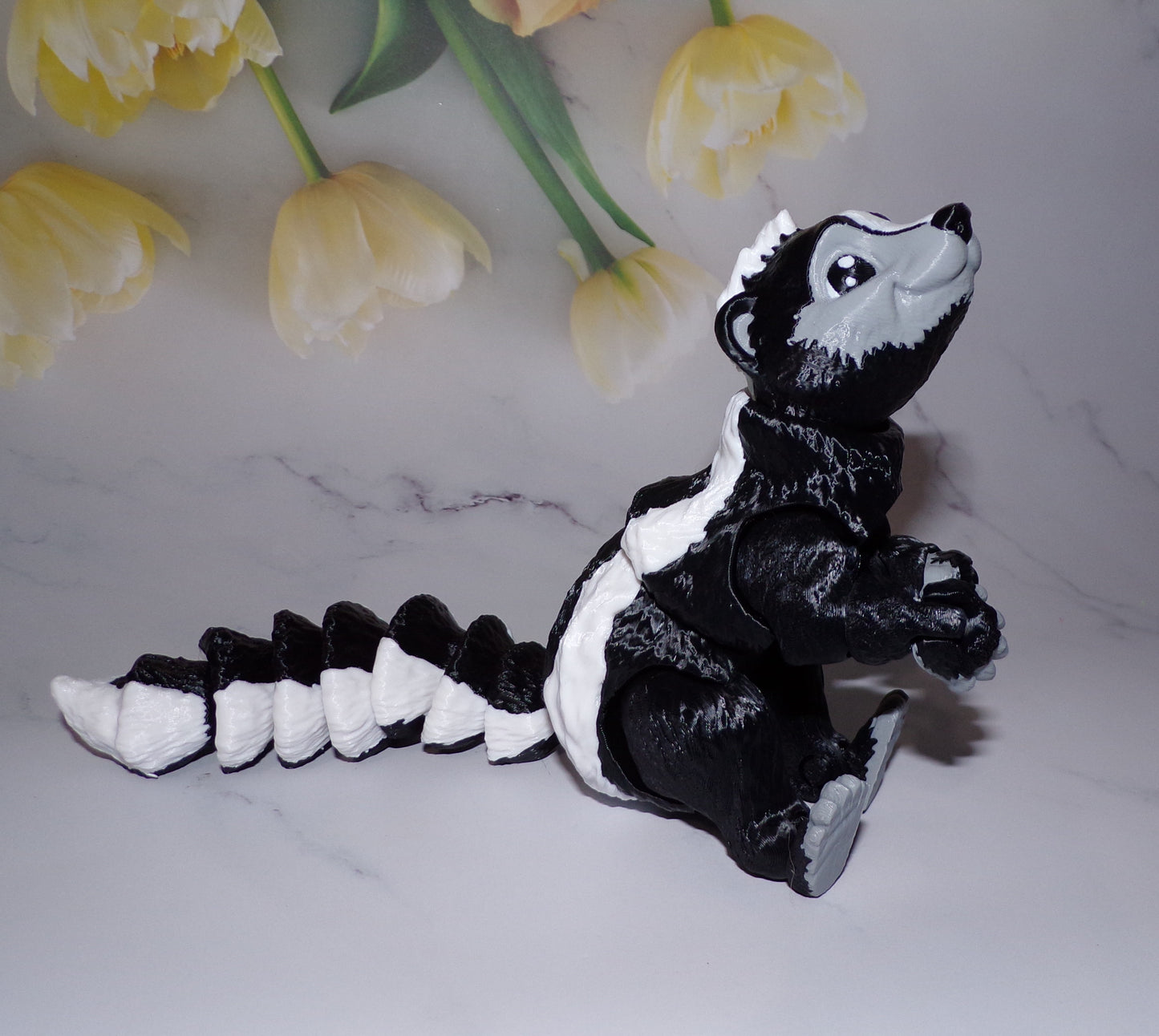 Skunk 3D Printed Articulated Figurine Fidget Toy