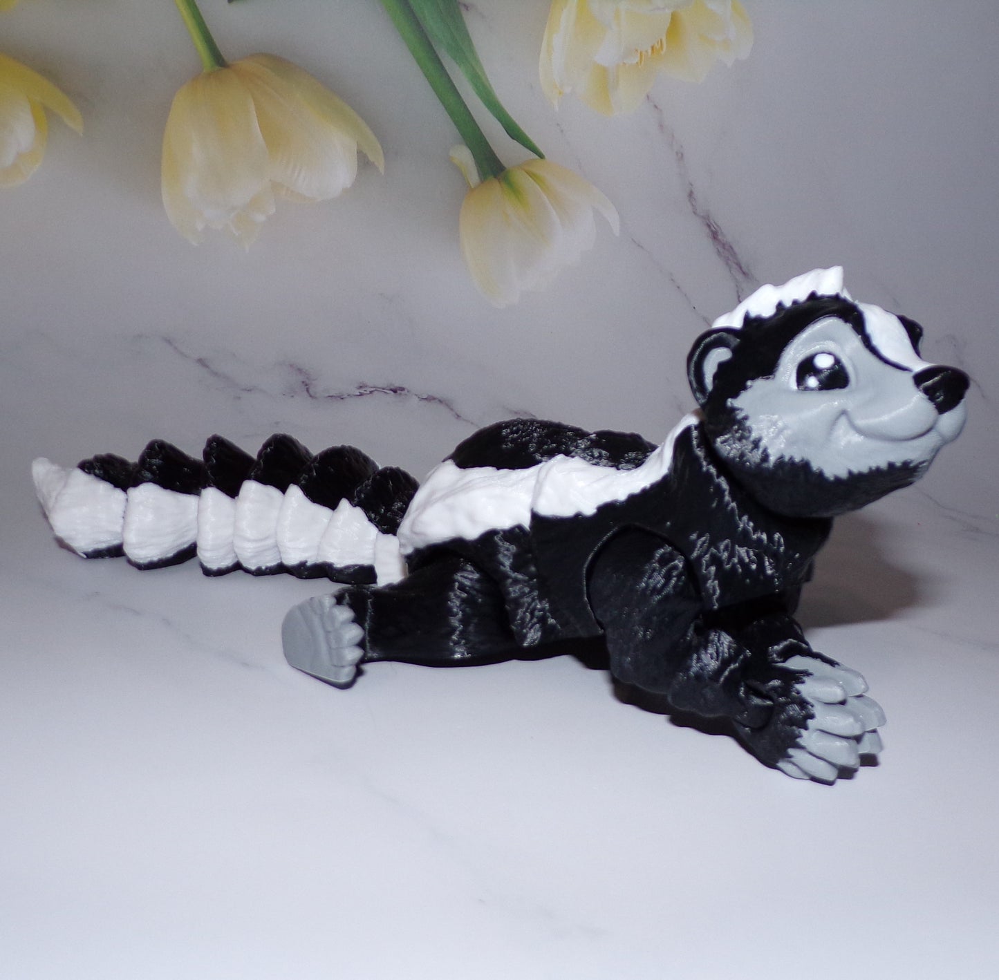 Skunk 3D Printed Articulated Figurine Fidget Toy