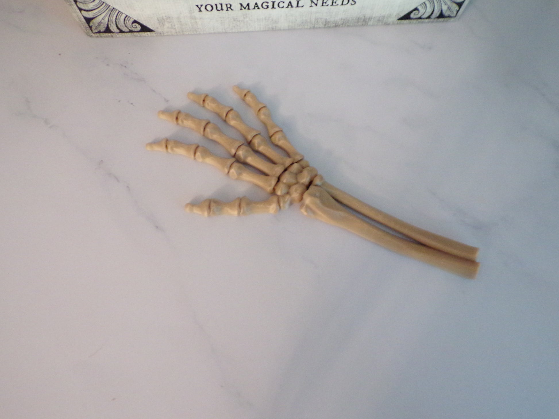 Skeleton Hand , 3D Printed Fully Articulated Skeleton Hand - Wonderland 3D Printing 