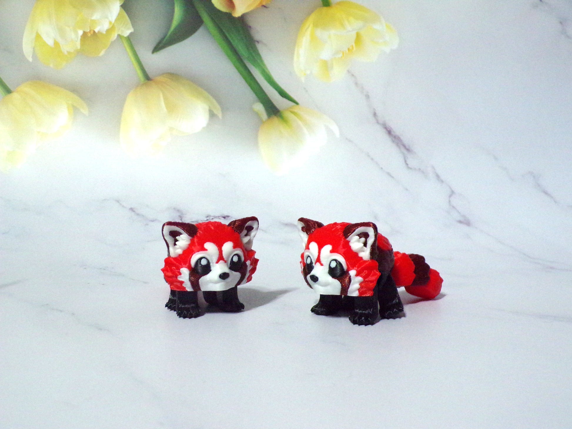 Raccoon, Chinchilla, Hedgehog, Squirrel, Fox, Skunk or Skunkerbell Puff Articulated 3d Printed Figurine - Wonderland 3D Printing 