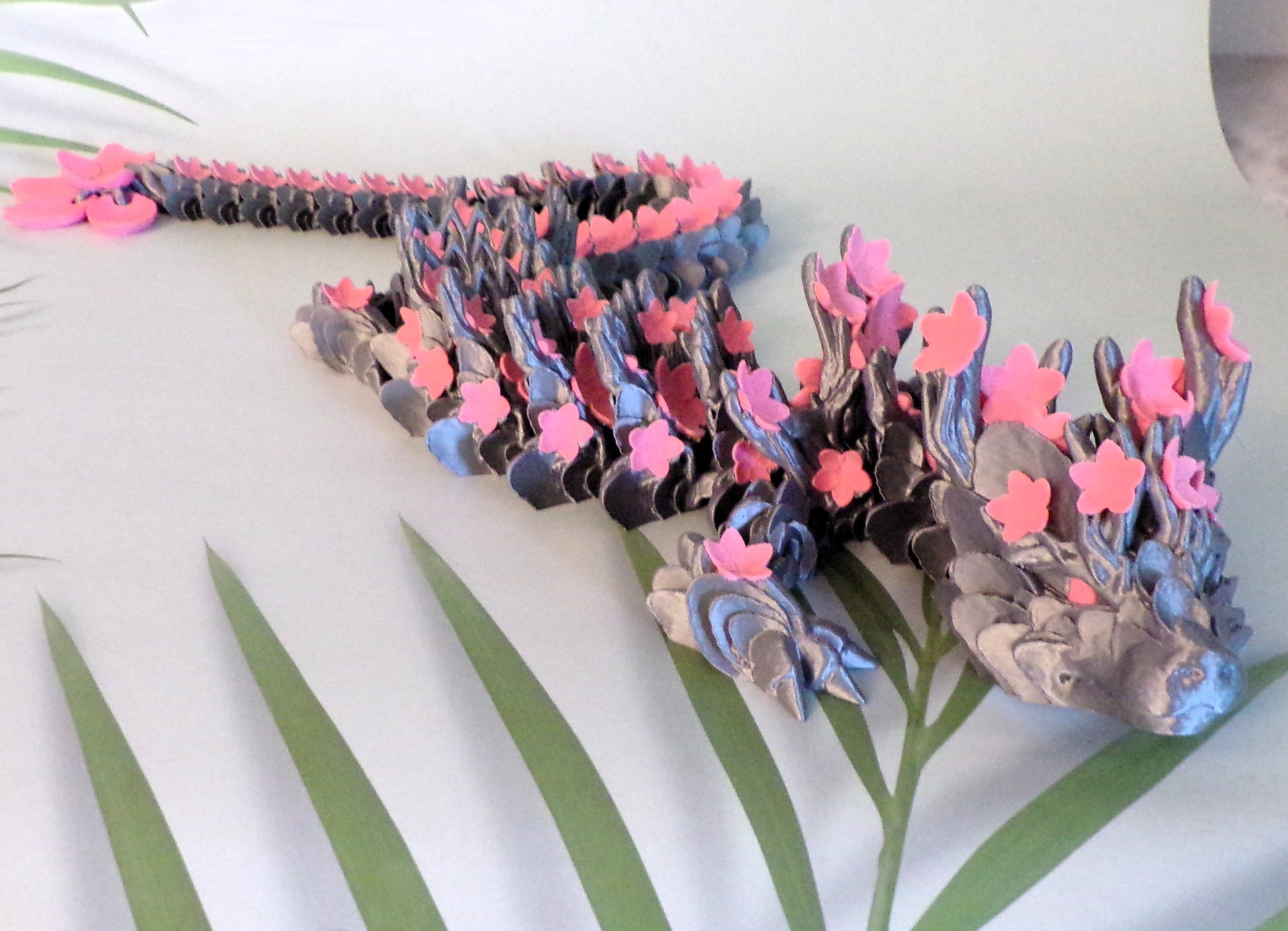 Cherry Blossom Dragon: 3D Printed Articulated - Wonderland 3D Printing 