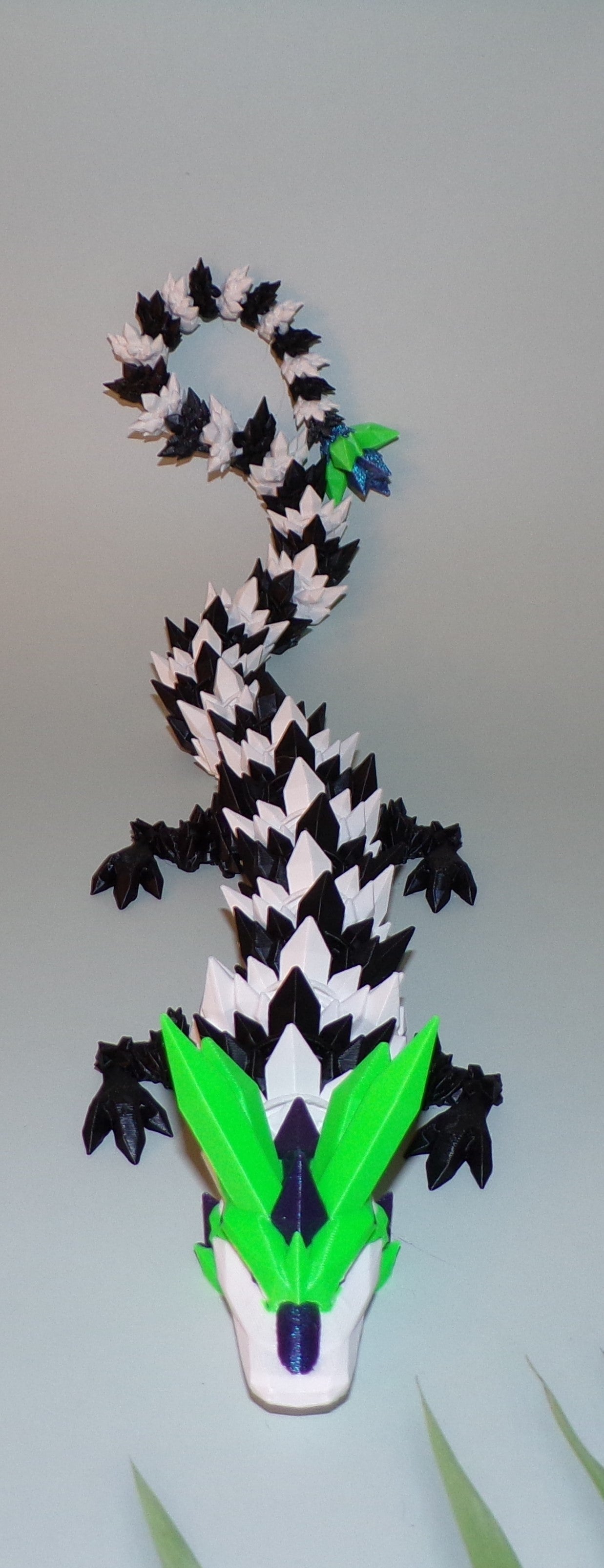 Halloween Crystal Dragon 3D Printed Articulated Figurine - Wonderland 3D Printing 