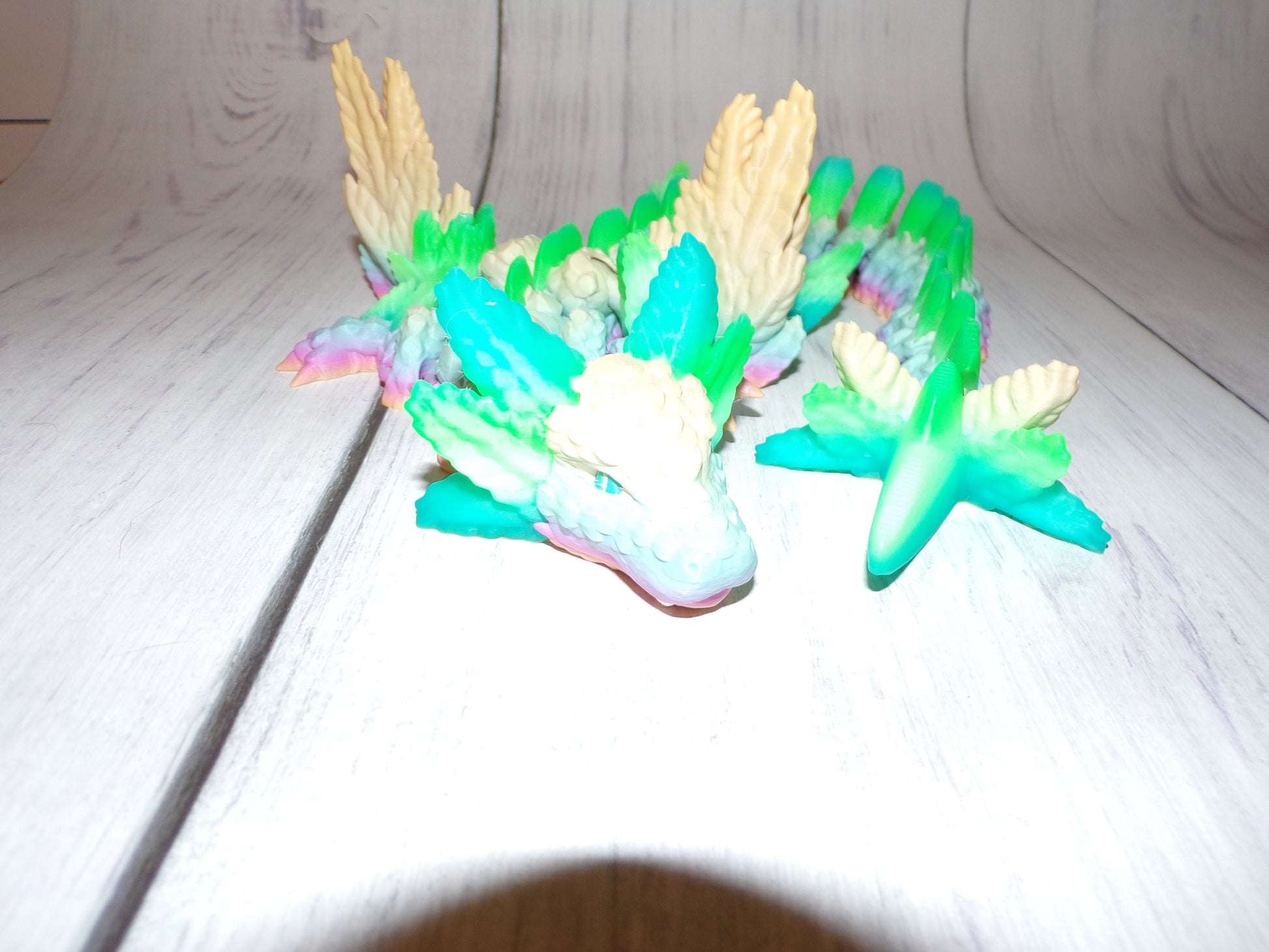 Axolotl Winged Dragon 3D Printed - Wonderland 3D Printing 