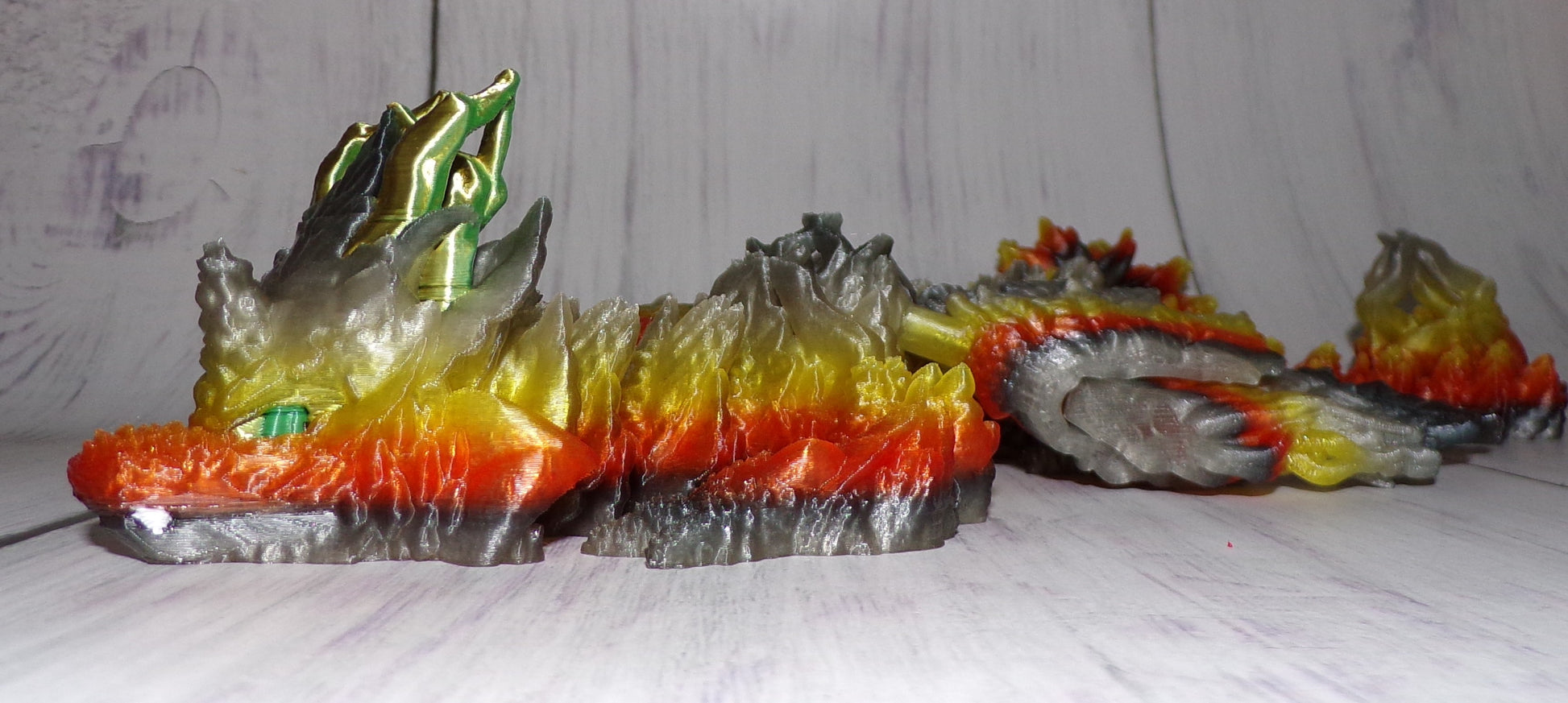 Autum Dragon:3D Printed, Fully Articulated - Wonderland 3D Printing 