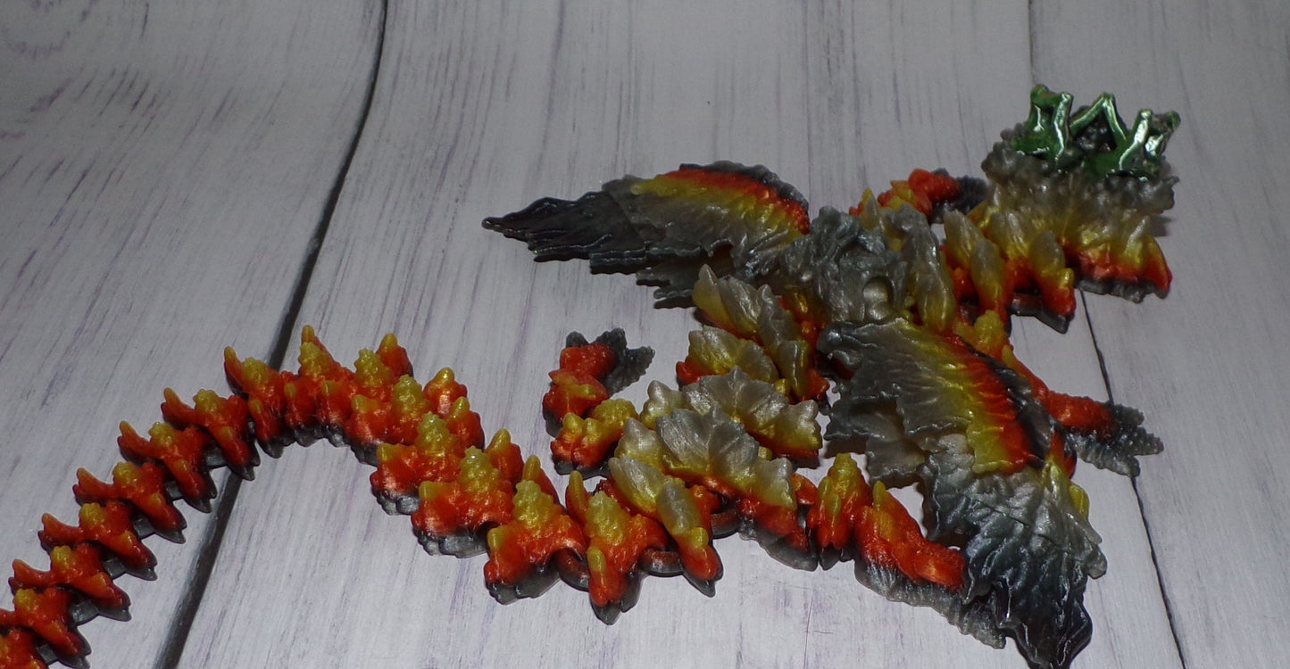 Autum Dragon:3D Printed, Fully Articulated - Wonderland 3D Printing 