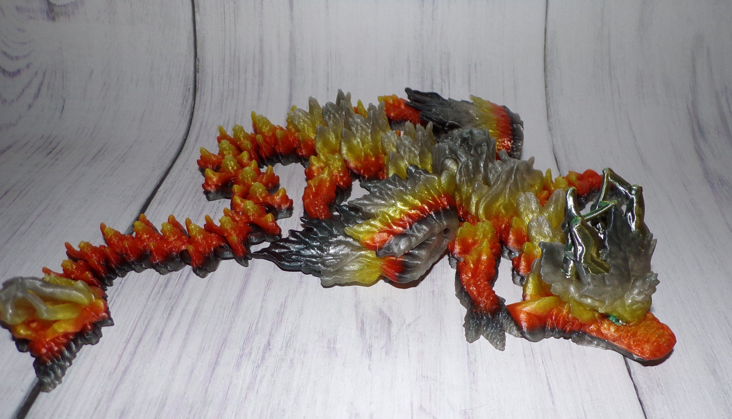 Autum Dragon:3D Printed, Fully Articulated - Wonderland 3D Printing 