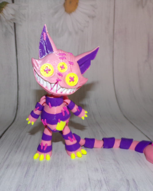 Stuffed Cat Doll 3D Printed Articulated Figurine - Wonderland 3D Printing 