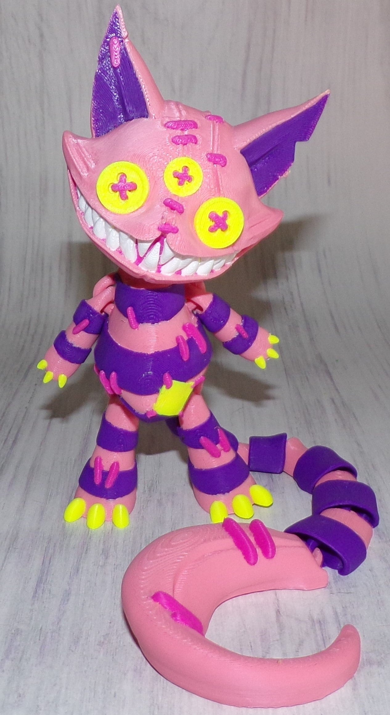 Stuffed Cat Doll 3D Printed Articulated Figurine - Wonderland 3D Printing 