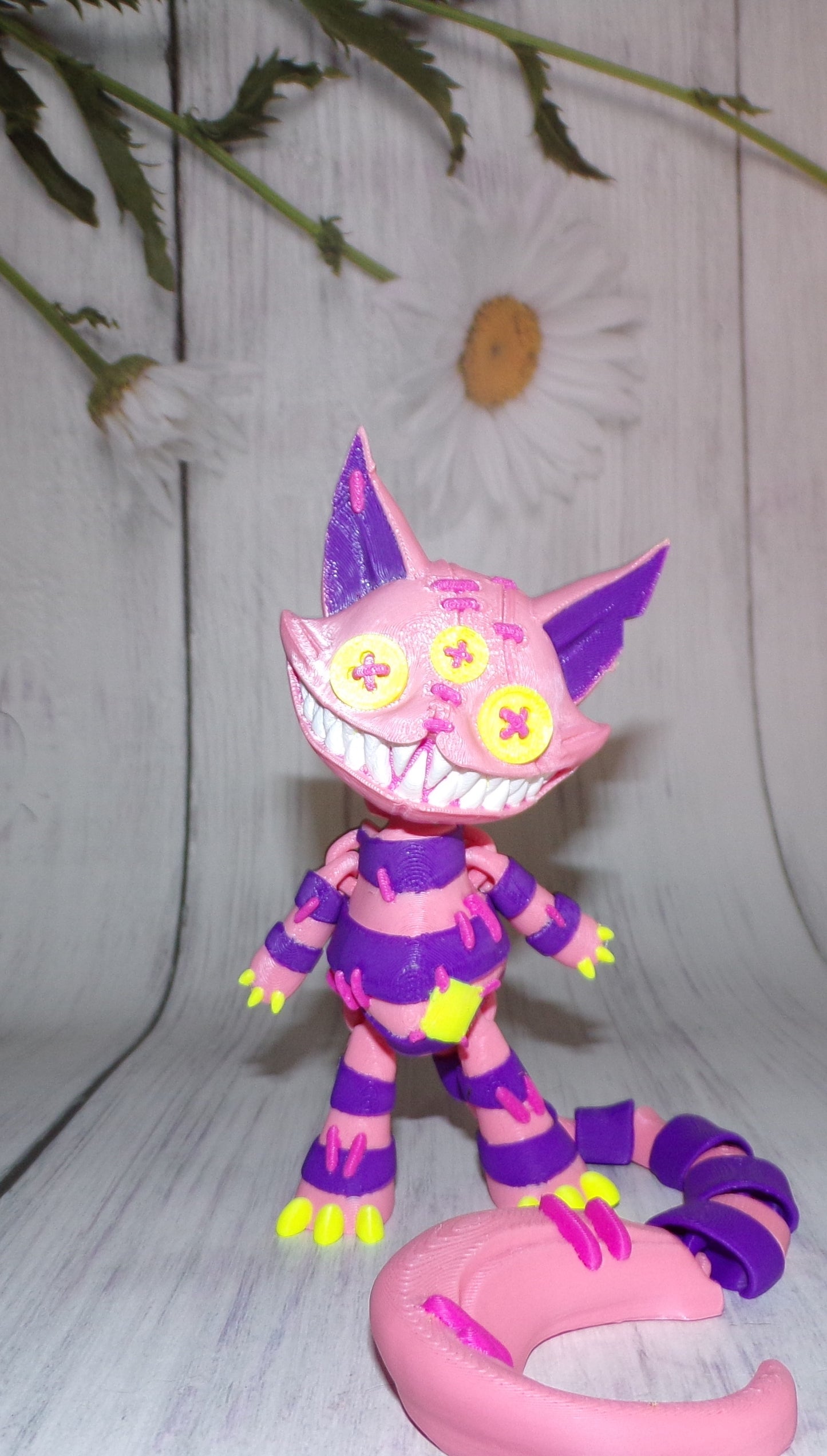 Stuffed Cat Doll 3D Printed Articulated Figurine - Wonderland 3D Printing 