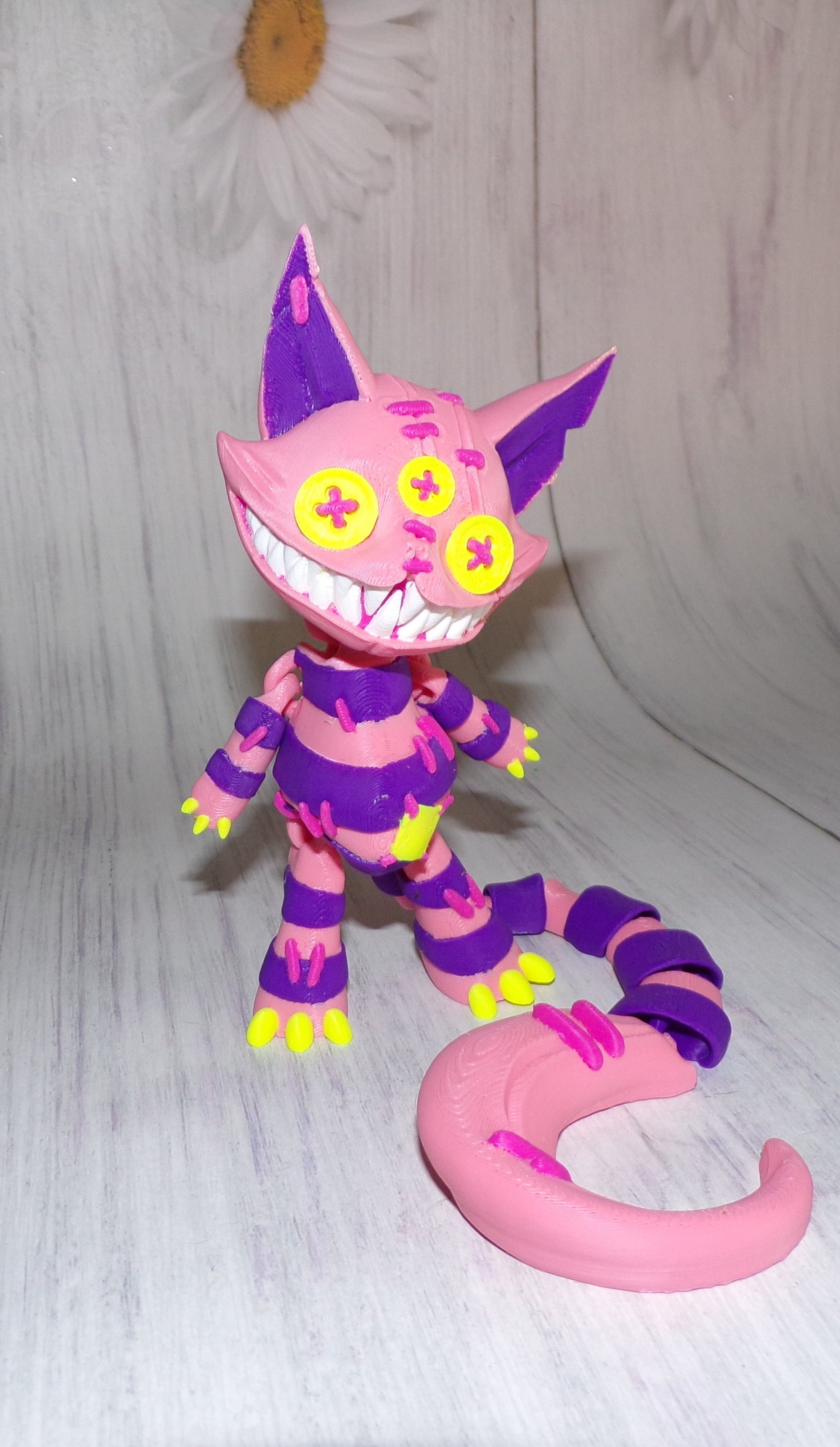 Stuffed Cat Doll 3D Printed Articulated Figurine - Wonderland 3D Printing 