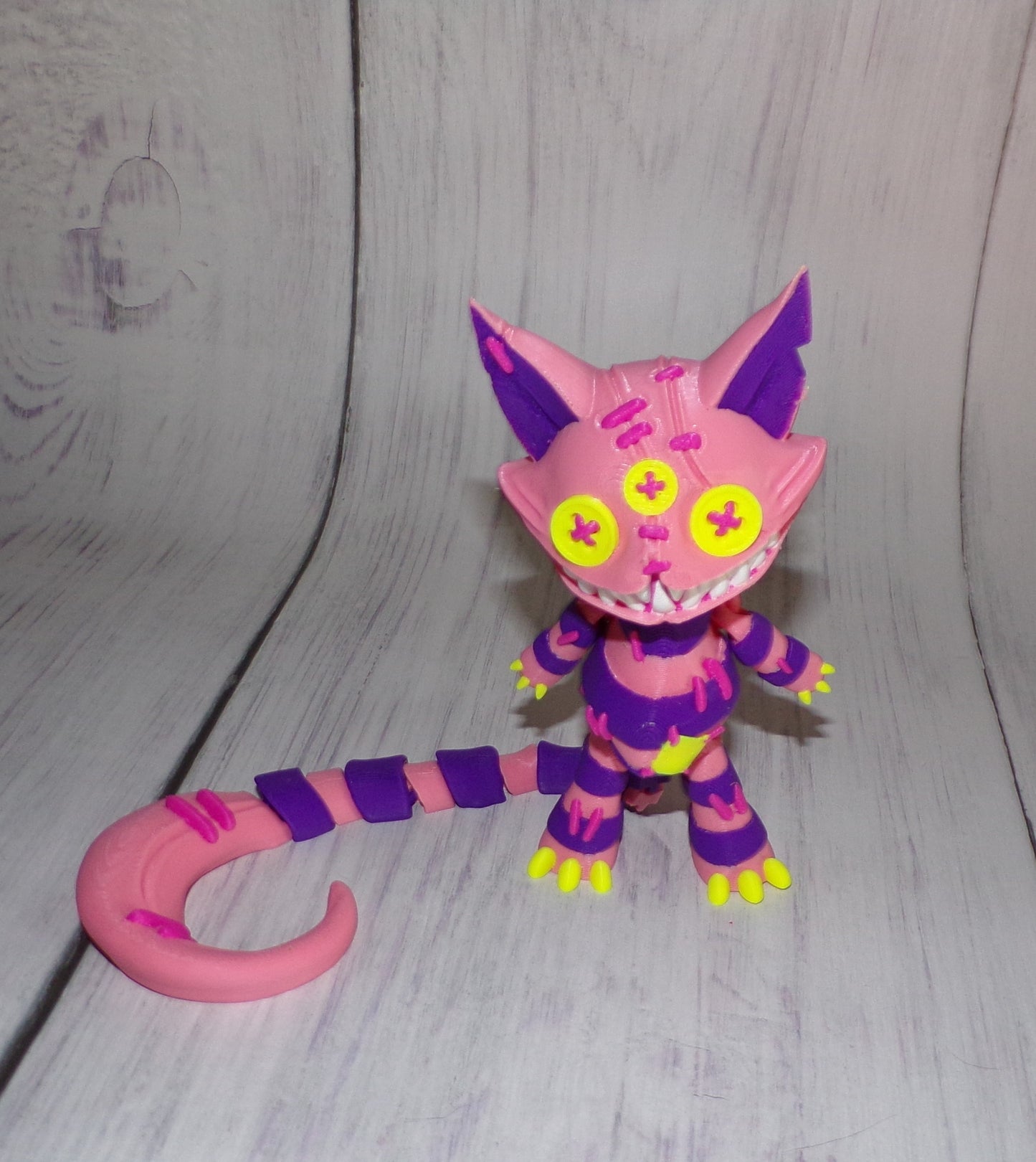 Stuffed Cat Doll 3D Printed Articulated Figurine - Wonderland 3D Printing 