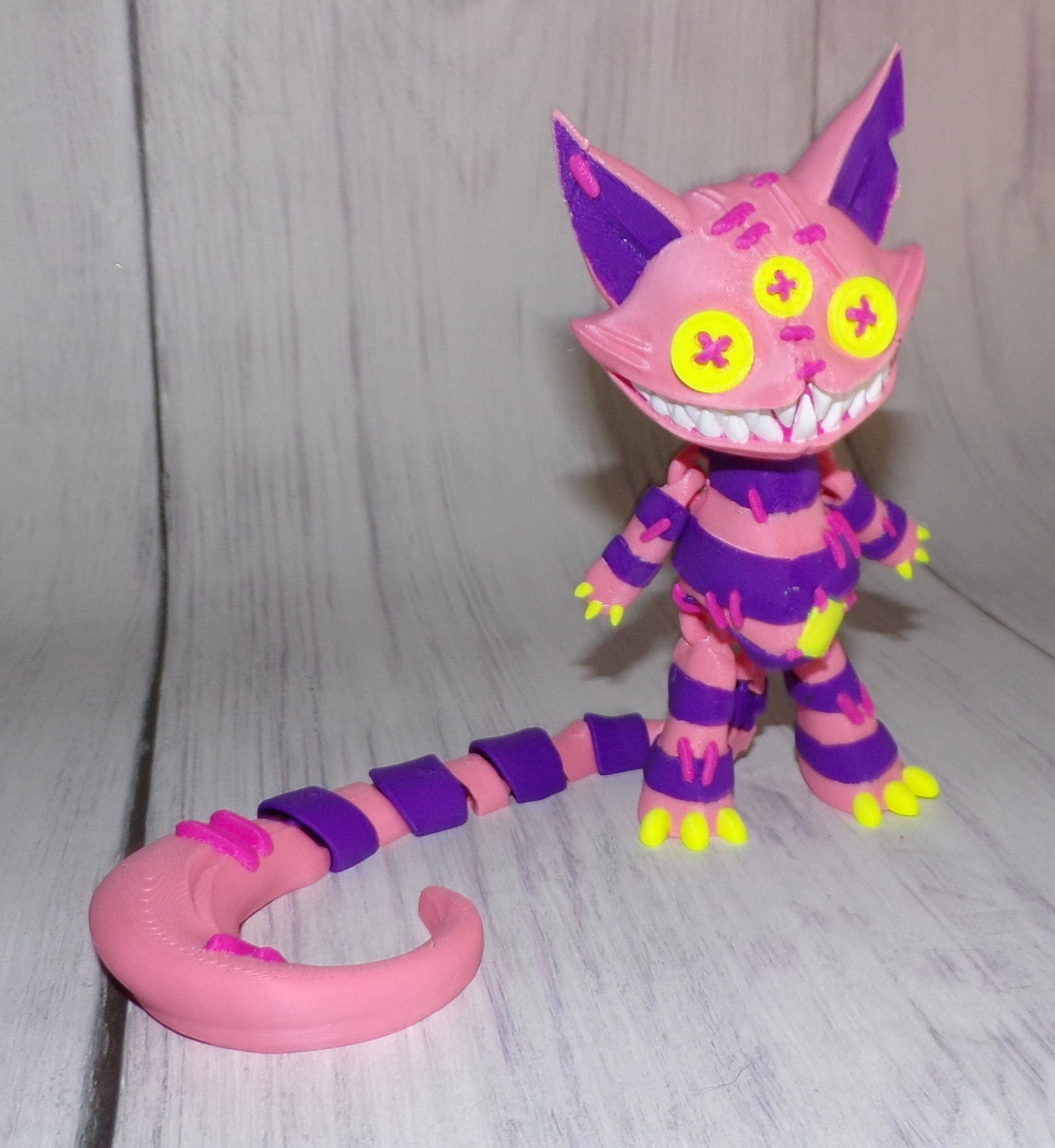 Stuffed Cat Doll 3D Printed Articulated Figurine - Wonderland 3D Printing 