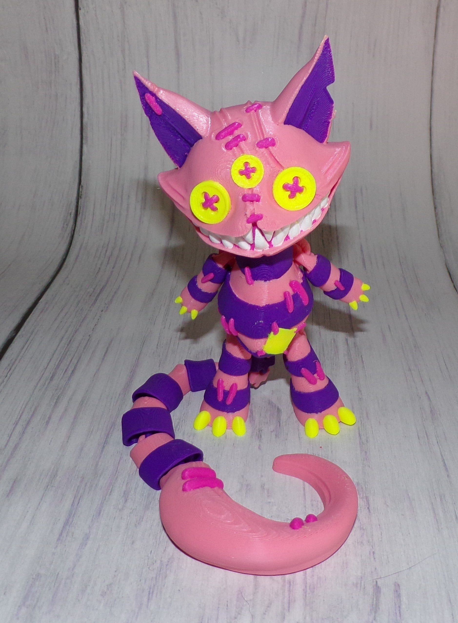 Stuffed Cat Doll 3D Printed Articulated Figurine - Wonderland 3D Printing 