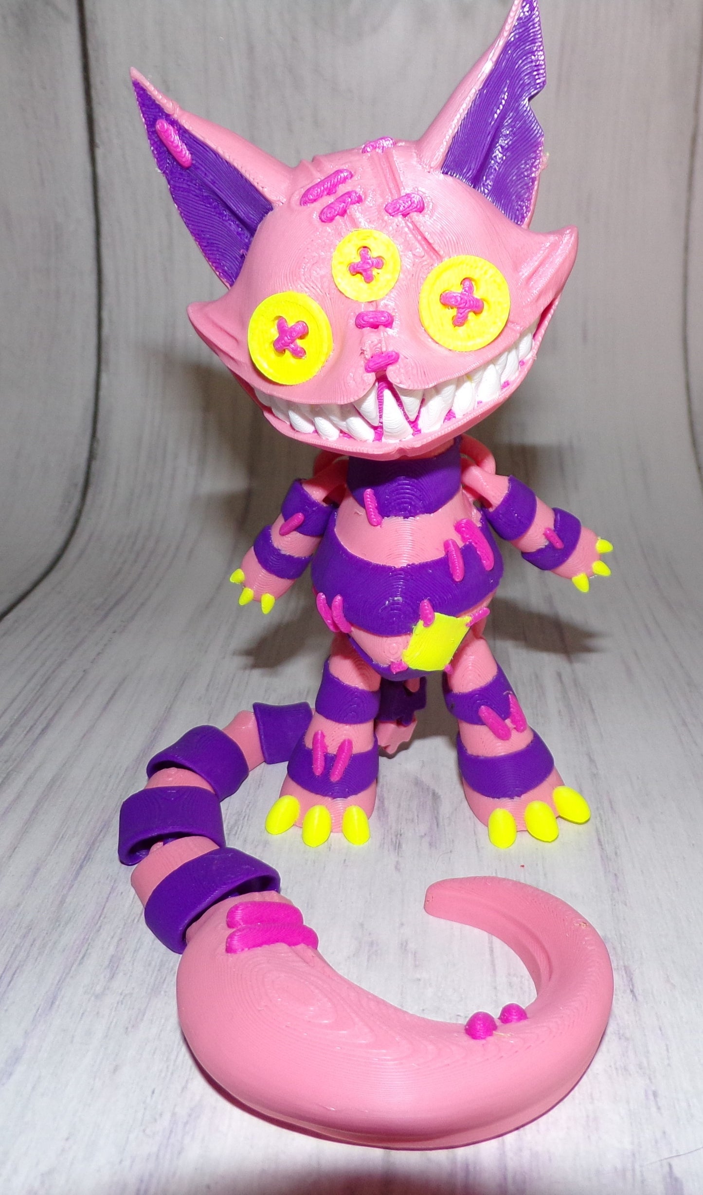 Stuffed Cat Doll 3D Printed Articulated Figurine - Wonderland 3D Printing 