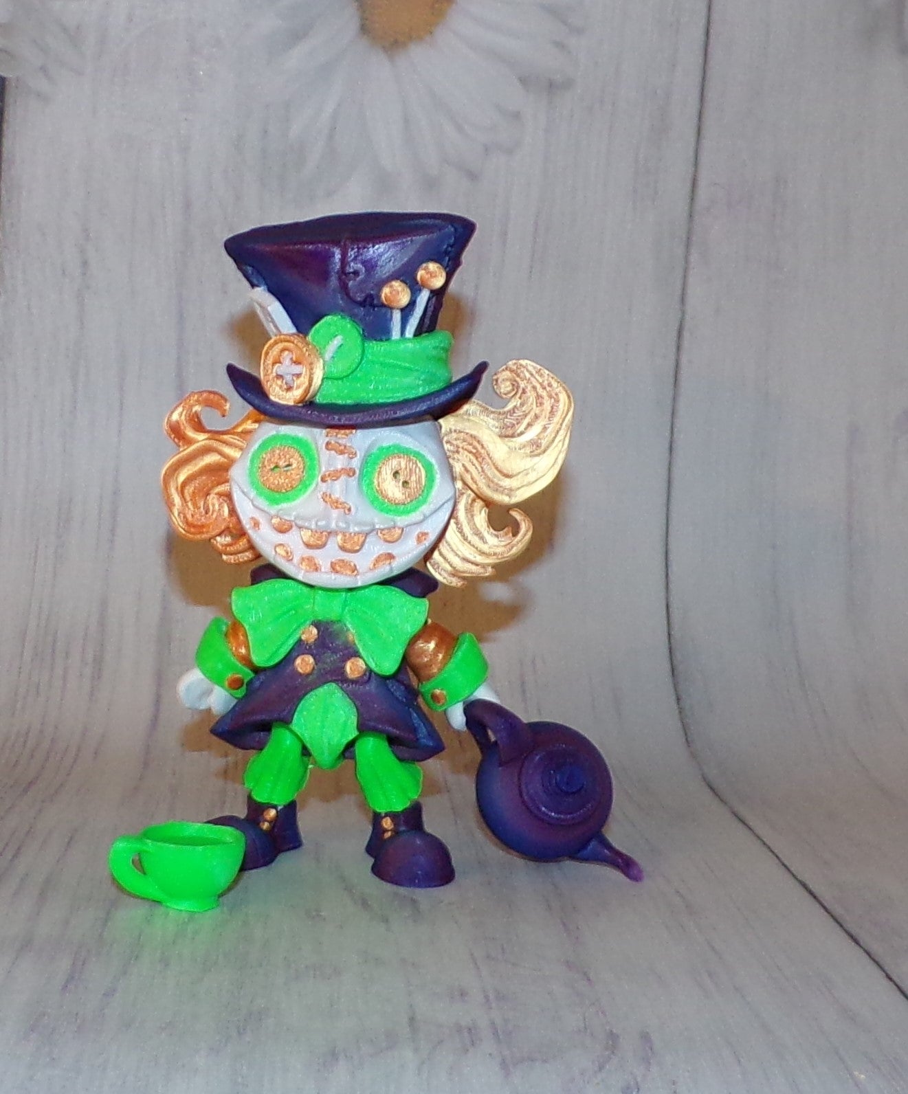 Hatter Doll 3D Printed Articulated Figurine - Wonderland 3D Printing 