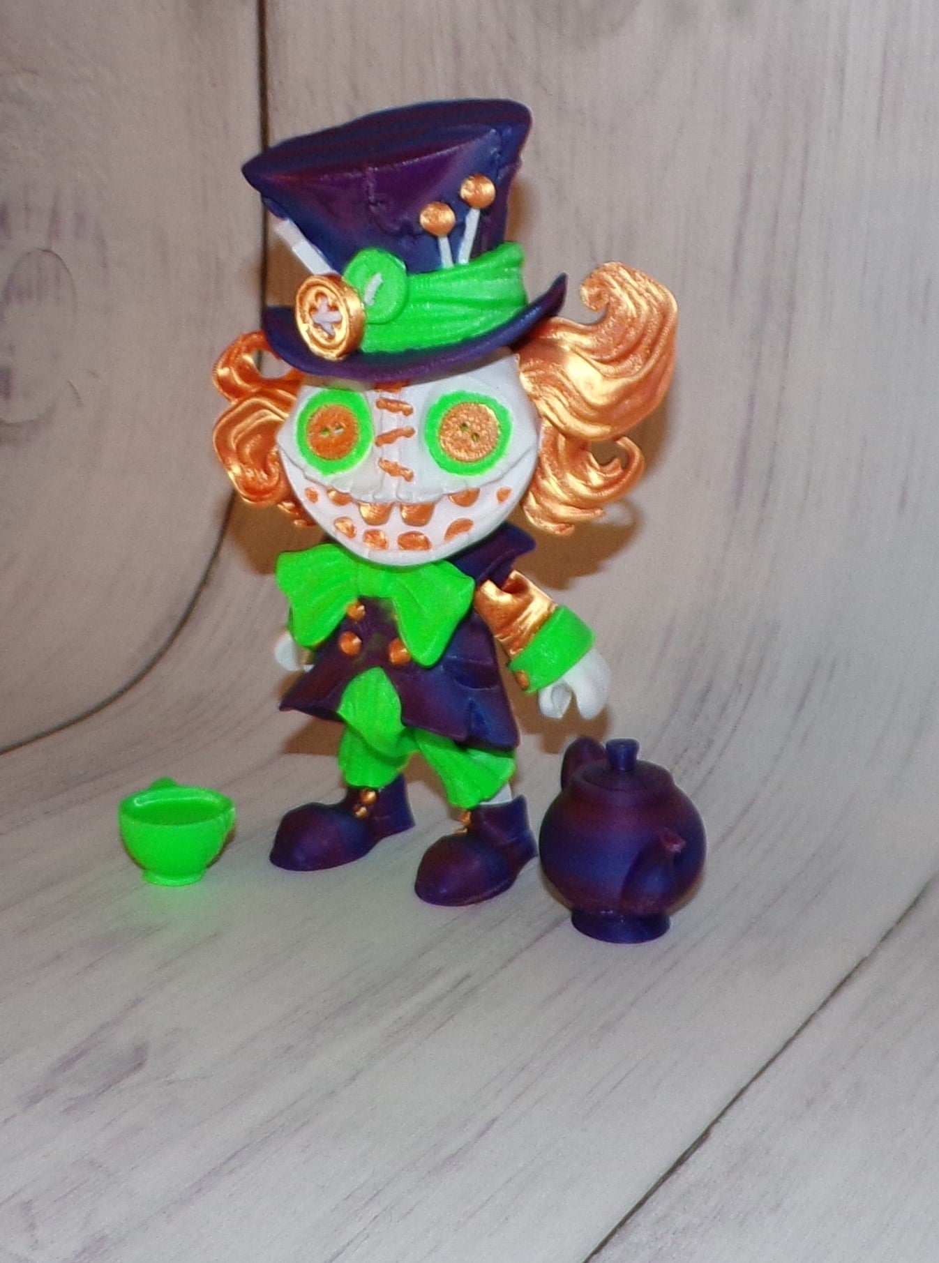 Hatter Doll 3D Printed Articulated Figurine - Wonderland 3D Printing 