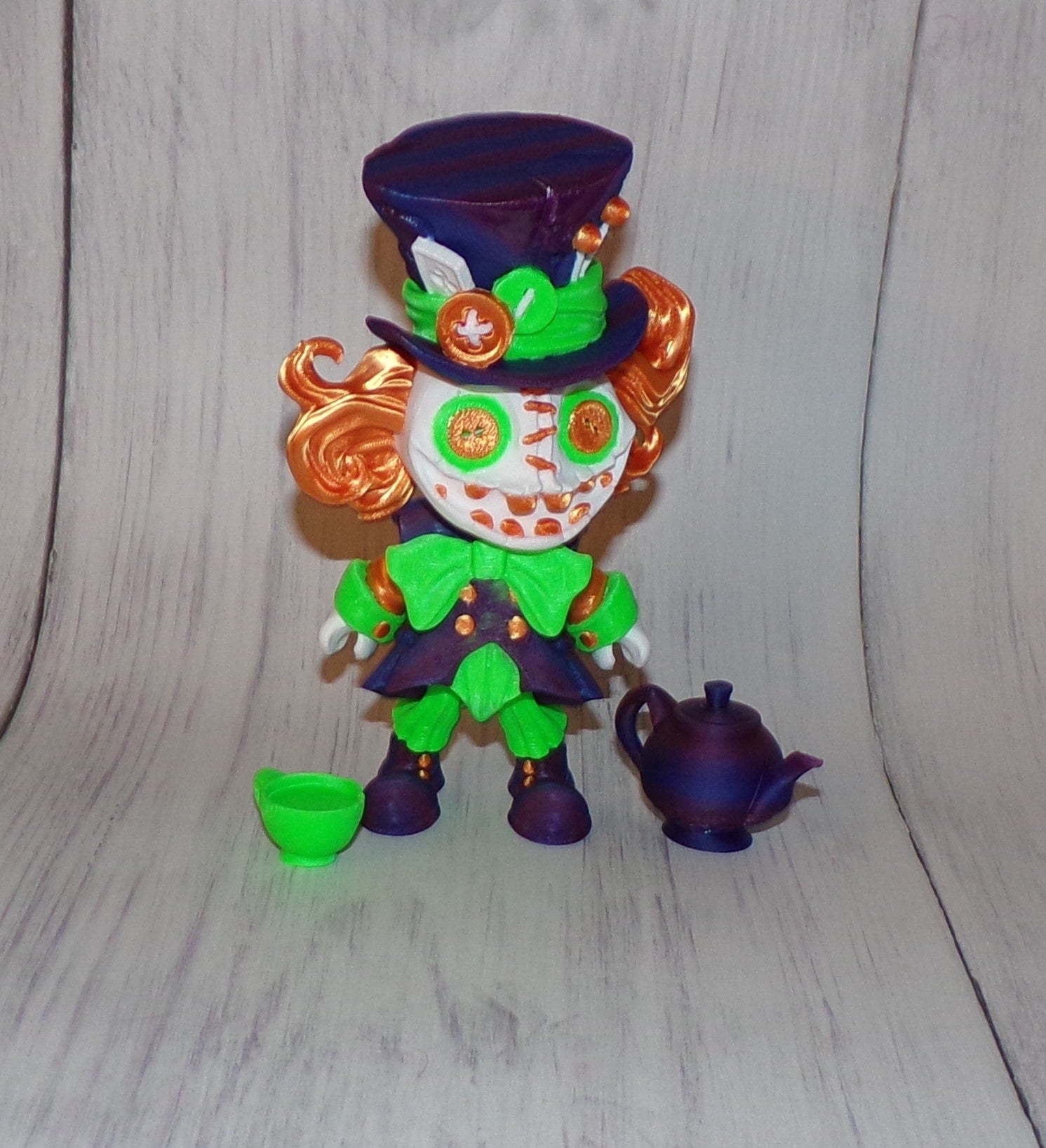 Hatter Doll 3D Printed Articulated Figurine - Wonderland 3D Printing 