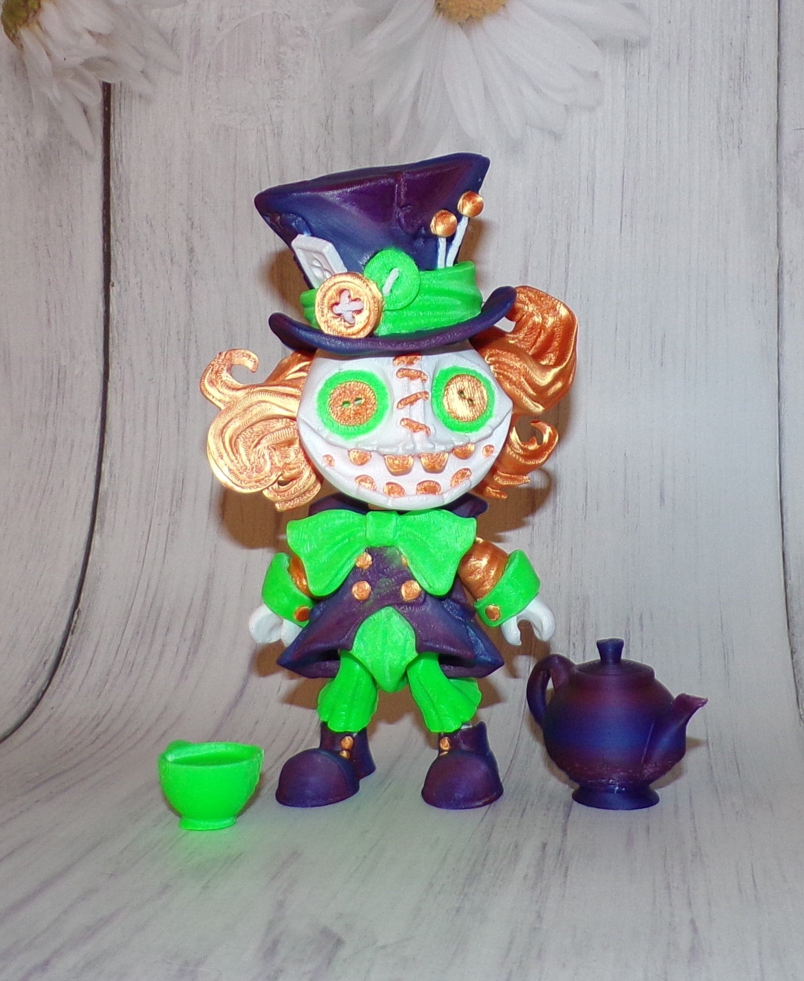 Hatter Doll 3D Printed Articulated Figurine - Wonderland 3D Printing 