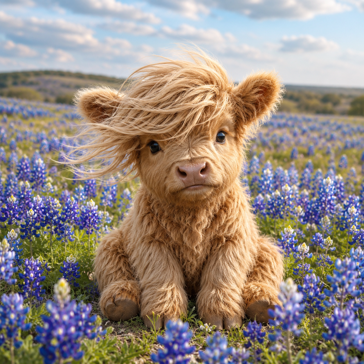 Baby Highland Cow Wooden Beaded Frame Wall Decor - Wonderland 3D Printing 