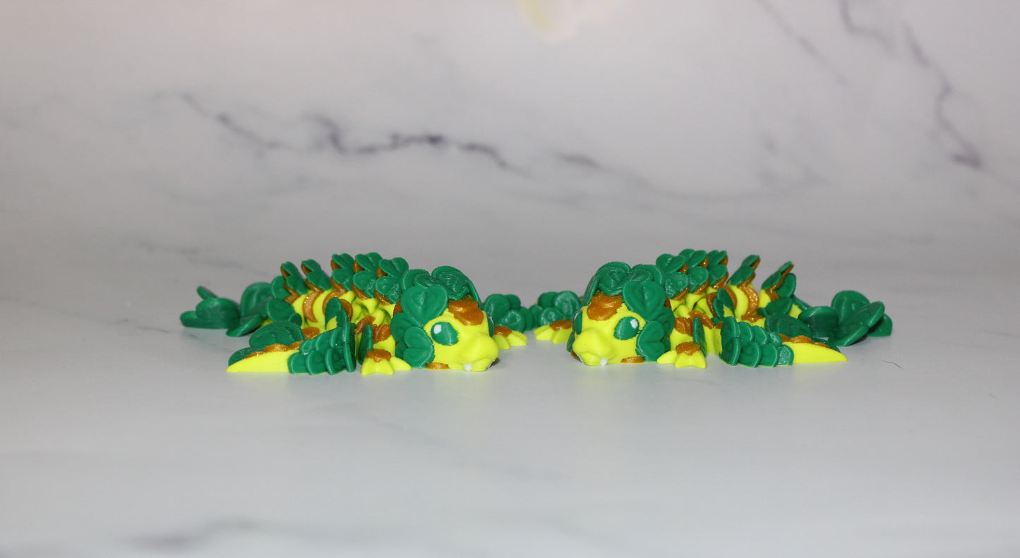 Tiny Clover Dragon 3D Printed Articulated Figurine