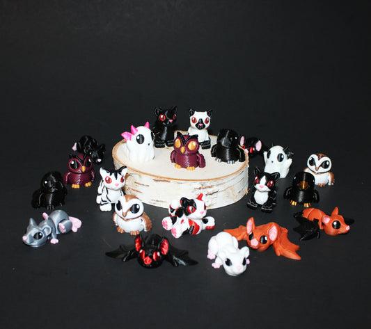 Mini 2 in Spooky Hatchlings: Full Color 3D Printed Articulated Flexi Figurine