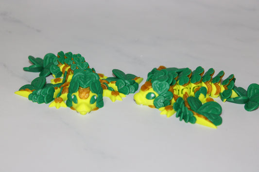 Tiny Clover Dragon 3D Printed Articulated Figurine