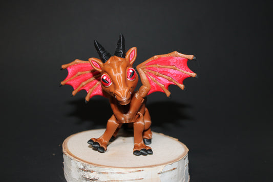 Jersey Devil 4" Tall-3D Printed Articulated Flexi Fidget Figurine