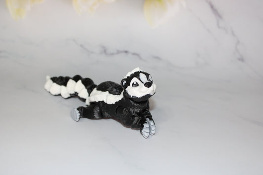 Skunk 3D Printed Articulated Figurine Fidget Toy