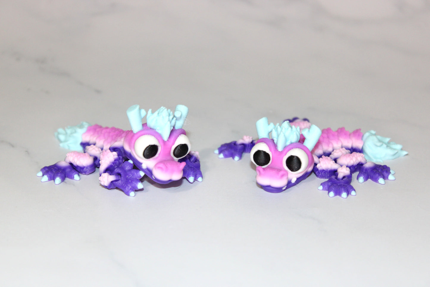 Mini Chinese Baby Dragon with Spooky Tree Options 3d Printed Articulated Toys