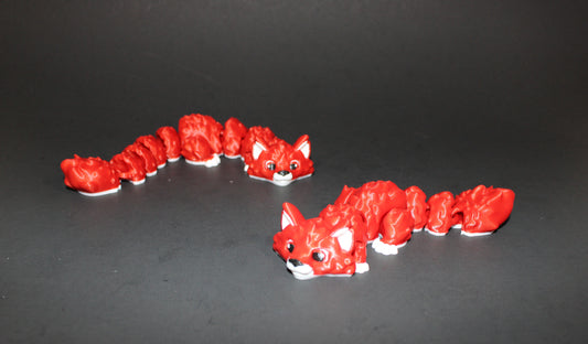 Fox Articulated 3d Printed Figurine