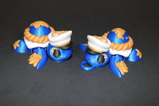 Marine Turtle Articulated 3d Printed Figurine-2.5"
