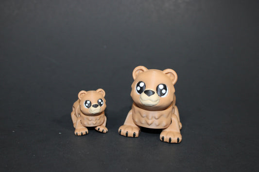 Flexi Bear and Baby Bear: 3D Printed Fidget Toy