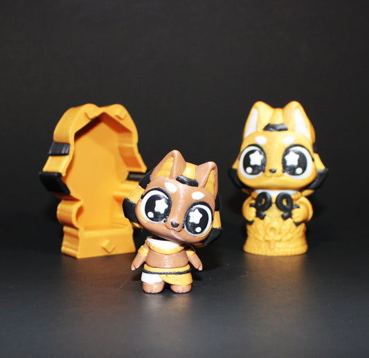 3D Printed Flexi Anubis with Sarcophagus