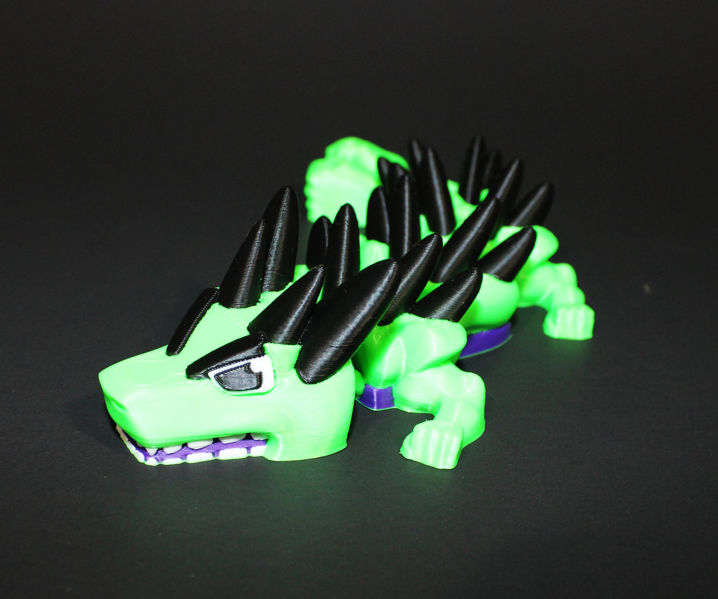 Smash Dragon Mini  3D Printed Articulated Figurine 7"