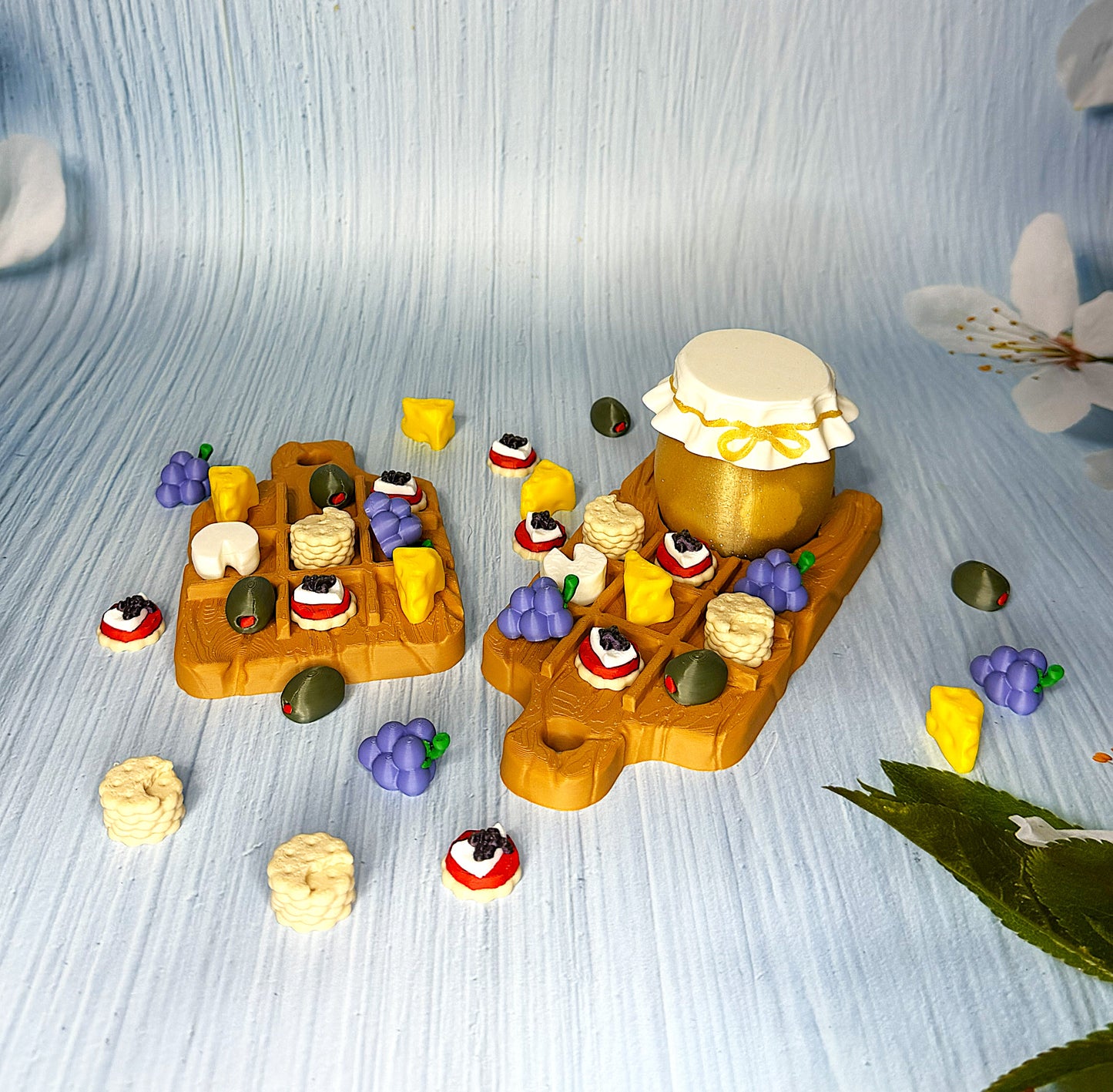 Charcuterie Board Tic Tac Toe - 3D Printed - Wonderland 3D Printing 