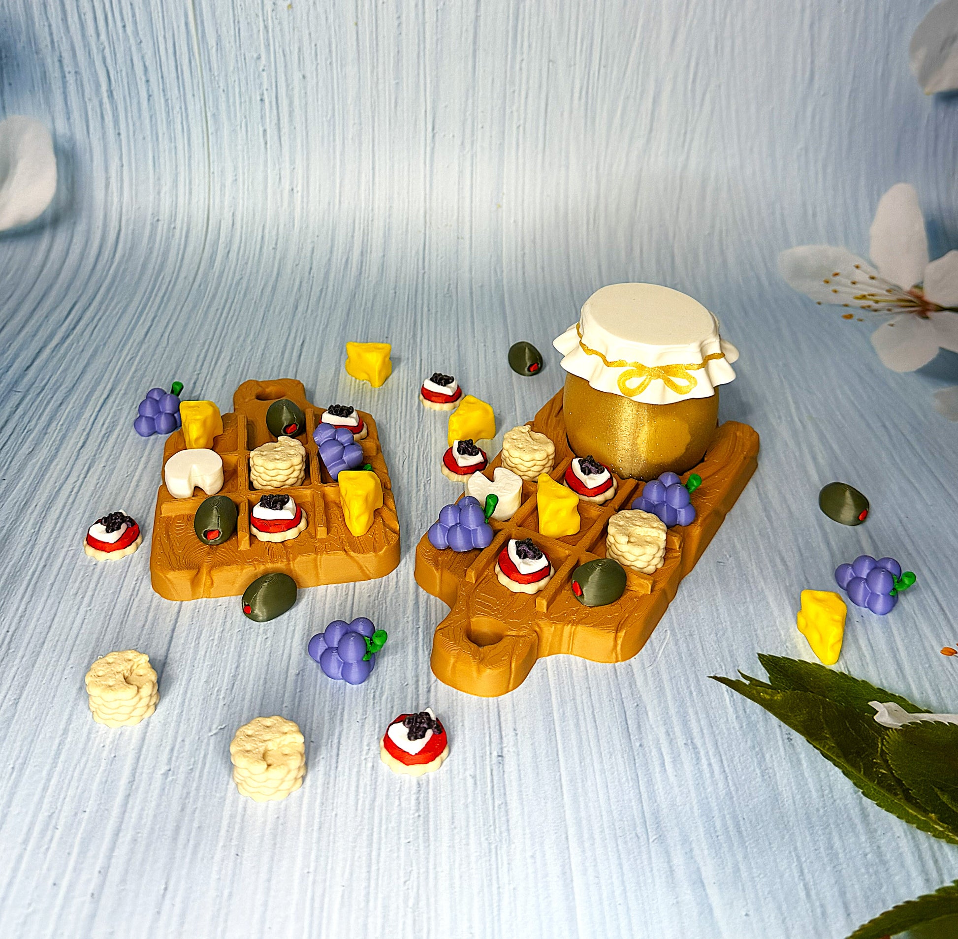 Charcuterie Board Tic Tac Toe - 3D Printed - Wonderland 3D Printing 