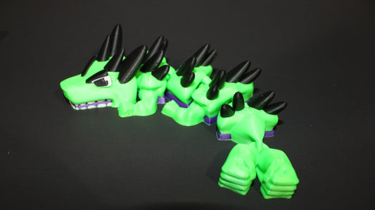 Smash Dragon Mini  3D Printed Articulated Figurine 7"