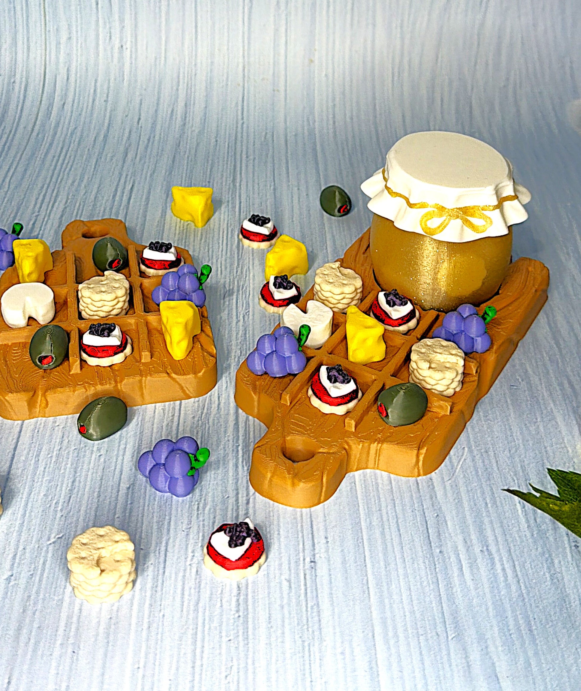 Charcuterie Board Tic Tac Toe - 3D Printed - Wonderland 3D Printing 