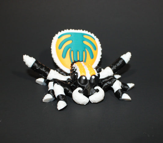 3D Printed Articulated Flexi Peacock Spider Fidget Toy