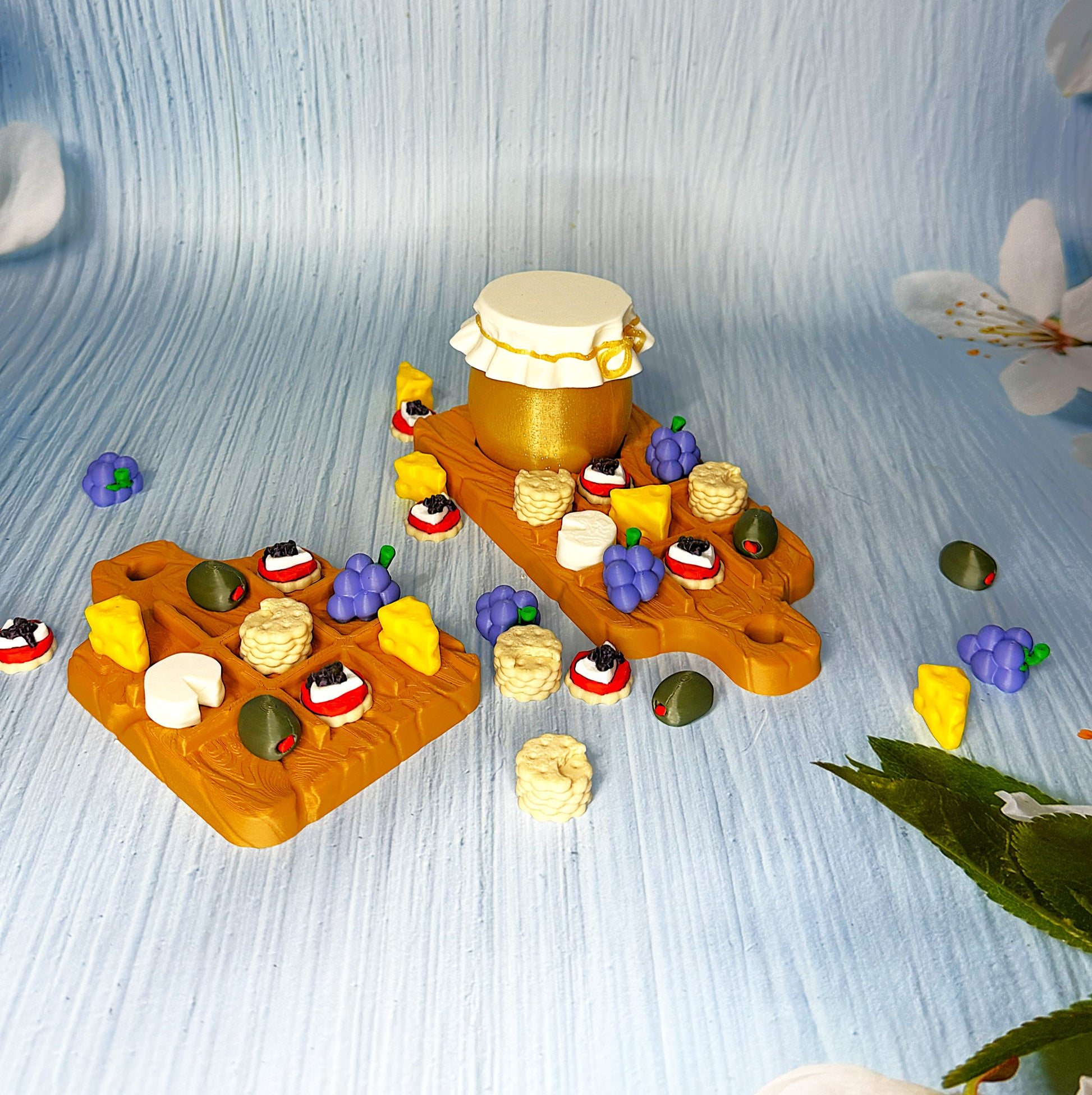 Charcuterie Board Tic Tac Toe - 3D Printed - Wonderland 3D Printing 
